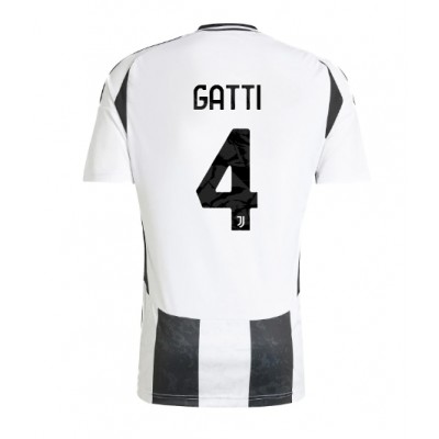 Moški Nogometni dresi Juventus Federico Gatti #4 Domači 2024-25 Kratek Rokav Moški Nogometni dresi Juventus Federico Gatti #4 Domači 2024-25 Kratek Rokav